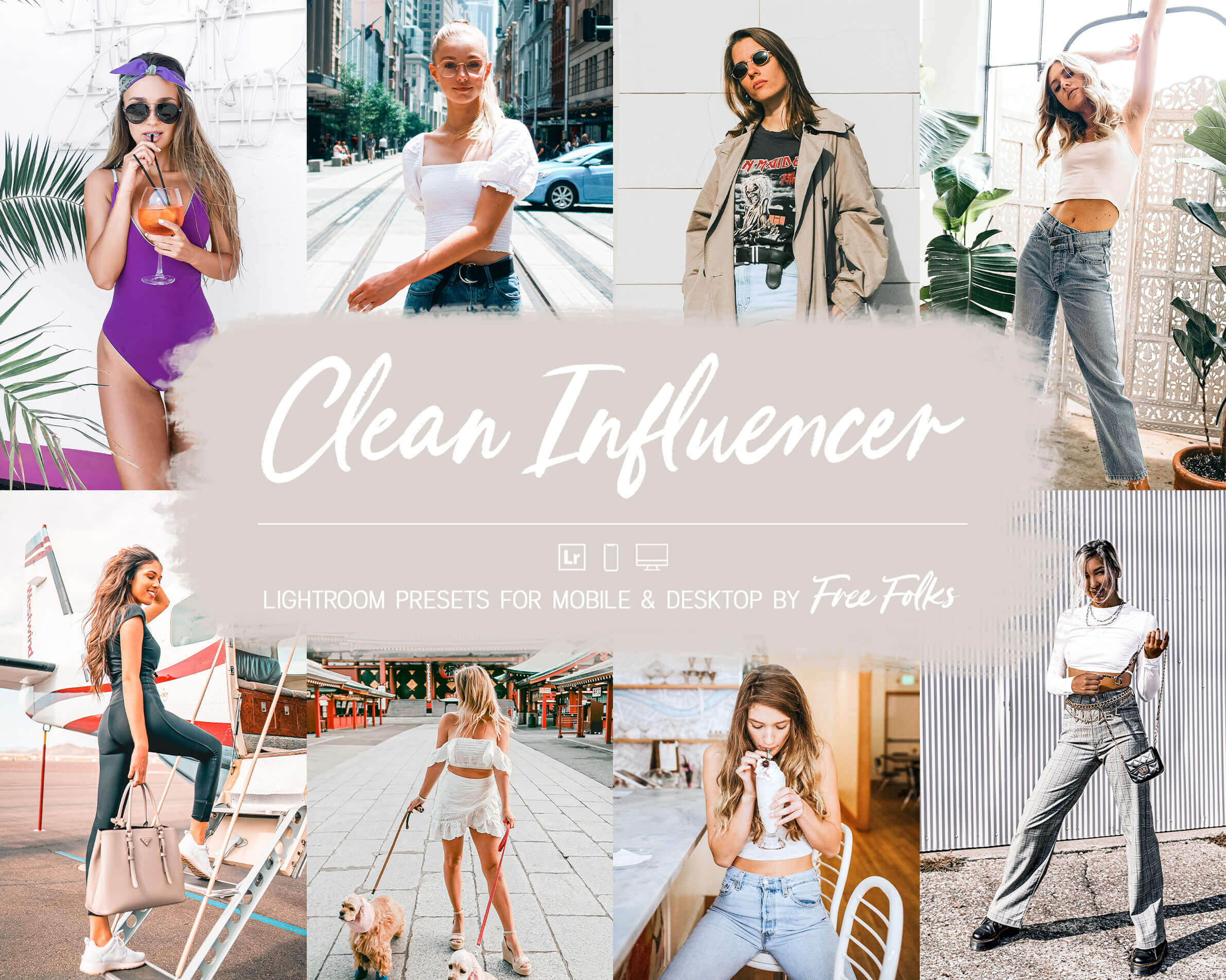 20 Clean Influencer Lightroom Presets For Mobile & Desktop
